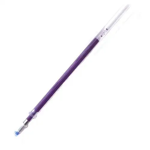 1PCS Purple Refill 0,5 мм стираемая ручка, цветная моющаяся ручка, стержень для заправки, 8 цветов, креативные инструменты для рисования, студенческие инструменты для письма, офисные канцелярские принадлежности - Цвет: 1PCS Purple Refill