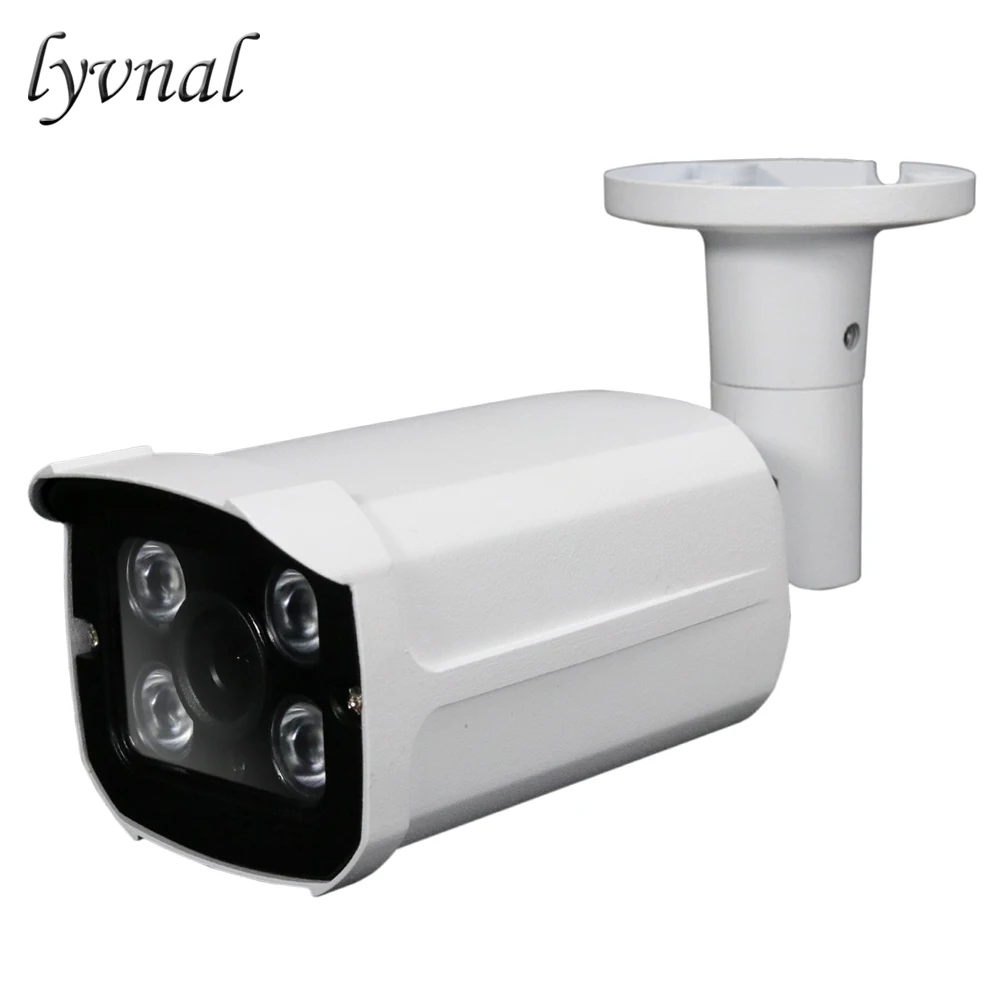 

LYVNAL UHD 5mp ip camera poe 48v Security ip cam h.265 bullet waterproof poe cameras with audio p2p onvif ir 30m night vision