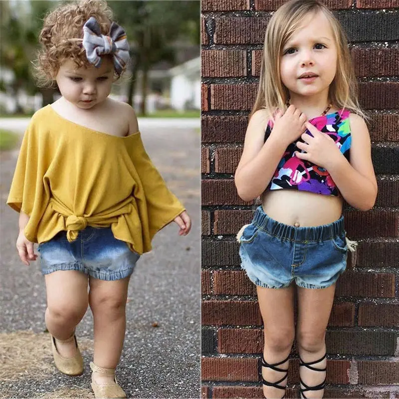 Джинсовые брюки для маленьких мальчиков и девочек эластичные джинсы до талии