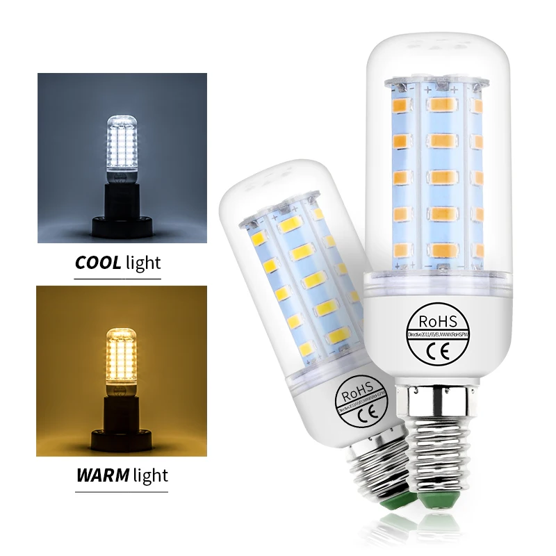 Светодиодная лампочка E27, 220 В, E14, энергосберегасветильник светодиодная лампочка-кукуруза GU10 для дома, светодиодный ная люстра 3 Вт, 5 Вт, 7 Вт, ...