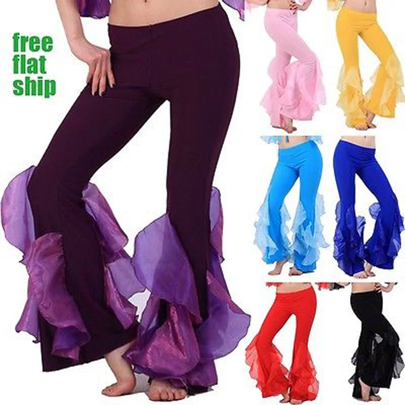 Шифон Merman Fishtall Латинской Танцы брюки для танца живота Jyk18 #|belly dance trousers|dance bellybelly