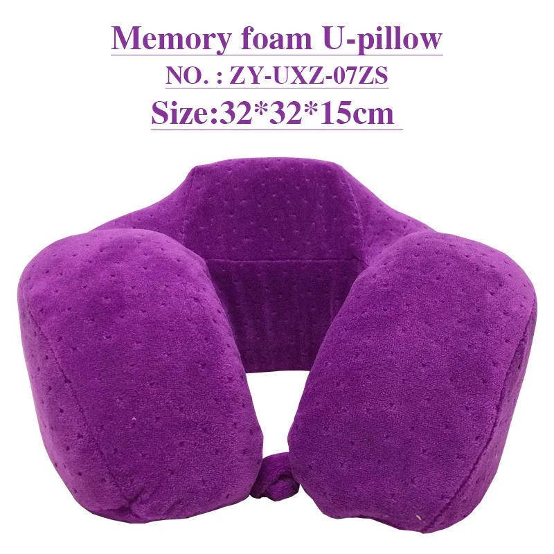 ZY-UXZ-07ZS Новые u-образные подушки для шеи из пены памяти, мягкие, медленный отскок, дорожная подушка, твердый шейный затылочный медицинский постельные принадлежности - Цвет: ZY-UXZ-07ZS