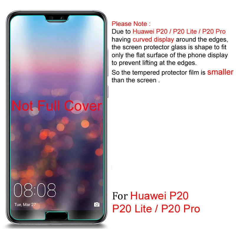 2.5D 9H закаленное стекло экрана для huawei P8 P9 P10 P20 lite 2019 защитная пленка на телефон Huawei