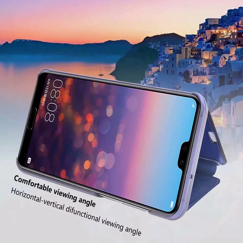 Чехол CASEIER Mirror Smart Flip Для Huawei P30 Pro P P9 P10 Lite прозрачный зеркальный чехол для Mate 20 10 |