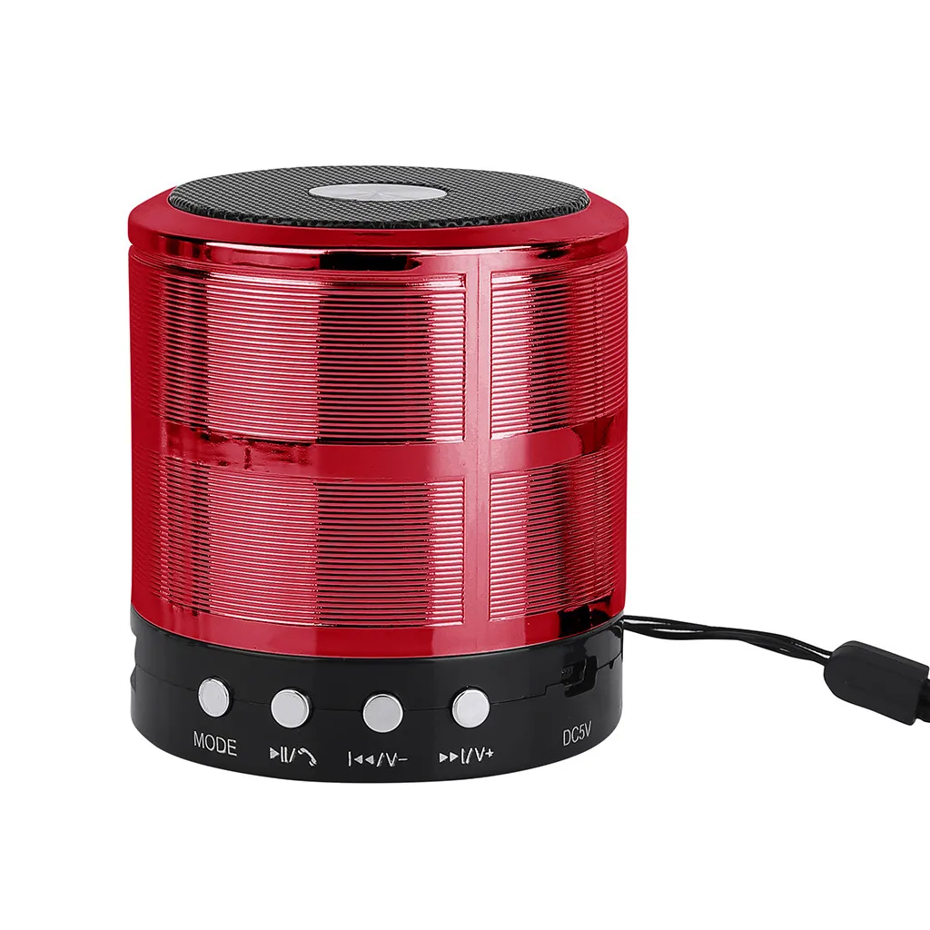 VOBERRY Bluetooth Динамик Портативный Беспроводной Динамик s для смартфонов стерео SD карты Bluetooth Динамик для компьютера#2 - Цвет: Красный