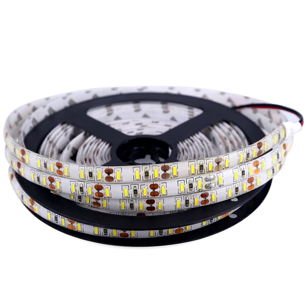 4014 SMD Светодиодная лента 5 м 600 светодиодный S Гибкая светодиодная лента постоянного тока 12 В Водонепроницаемый Холодный/теплый белый сильный яркий украшения для домашнего интерьера