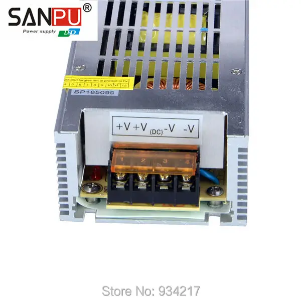 SANPU SMPS Светодиодный источник питания 300 Вт 12 В 25 А AC DC 220 в 12 В импульсный трансформатор Светодиодный драйвер 12 В SMPS тонкий маленький объем CE Rohs