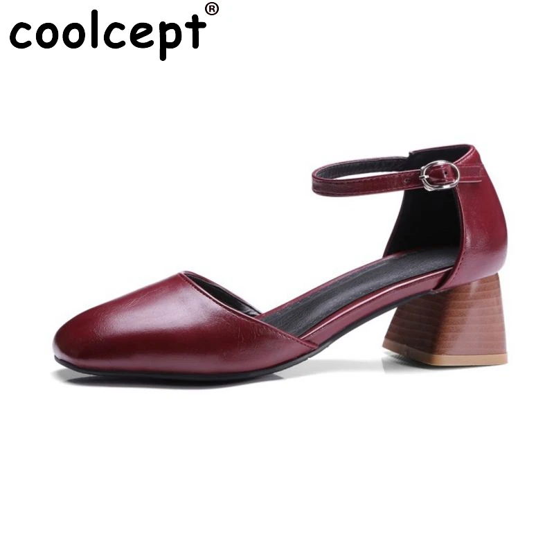 CooLcept Размеры 33-43 пикантные женские босоножки на высоком каблуке Ремешок