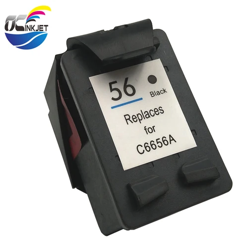 Ocinkjet Замена 56 57 переработанного чернильного картриджа для hp 56 57 для hp с чернилами hp Deskjet 450 220 5150 5550 9650 PSC1110 7150 2100 F4180 450wbt C6656 - Цвет: Black