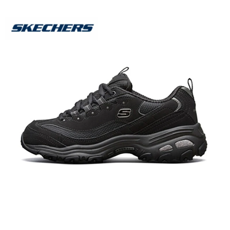 Женская Повседневная обувь Skechers D'lites модная на платформе и толстом каблуке со
