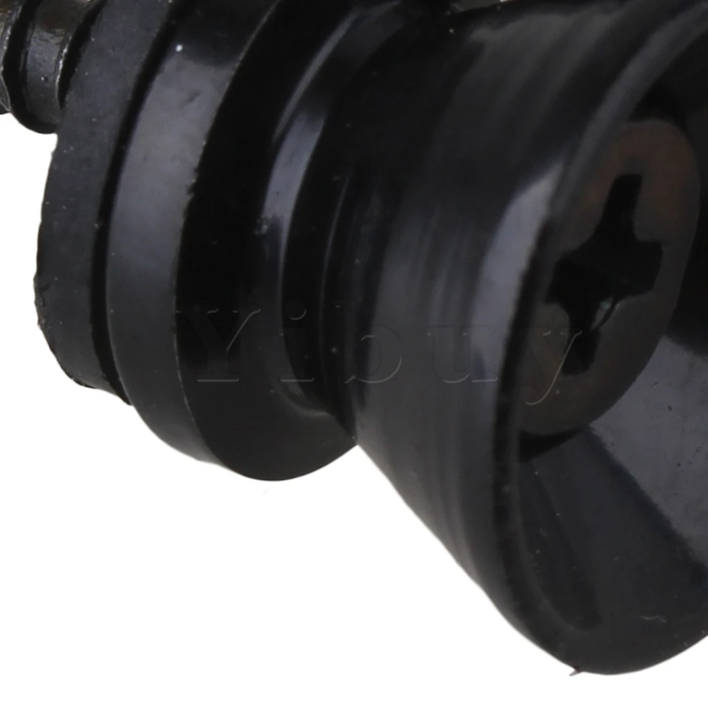 

Yibuy 12.5mm Dia Black Steel Strap Lock for Bass Electric Acoustic Guitar