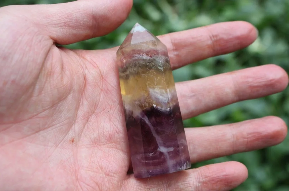 Натуральный флюоритовый кварц кристаллическая палочка|healing point|healing crystal wandshealing