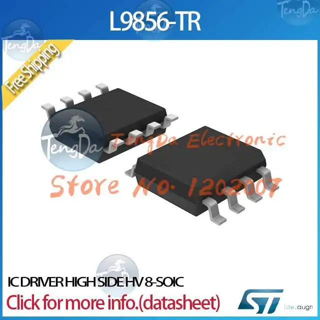 Бесплатная доставка 5 шт./лот L9856 TR драйвера на стороне высокого HV 8 SOIC 9856 L9856|shipping car