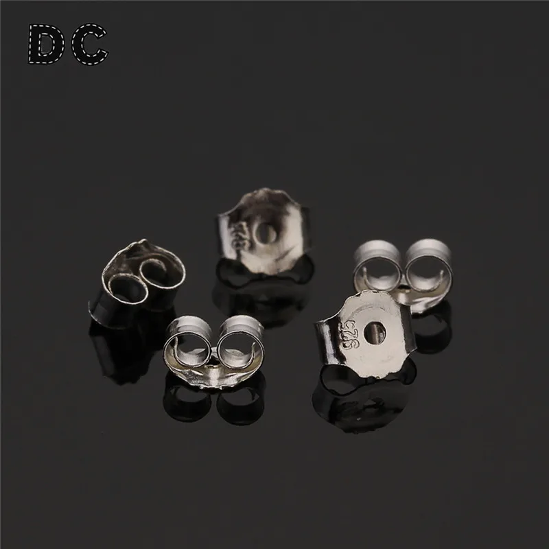 Застежка для сережек гвоздиков из серебра 925 пробы 10 шт.|earring stopper|earring backssilver earring
