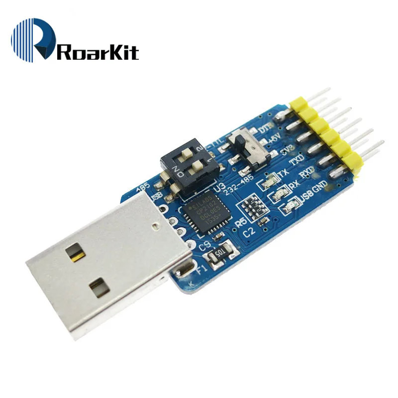 Шесть многофункциональных последовательных модулей 6 в 1 CP2102 usb Поворотная ТТЛ
