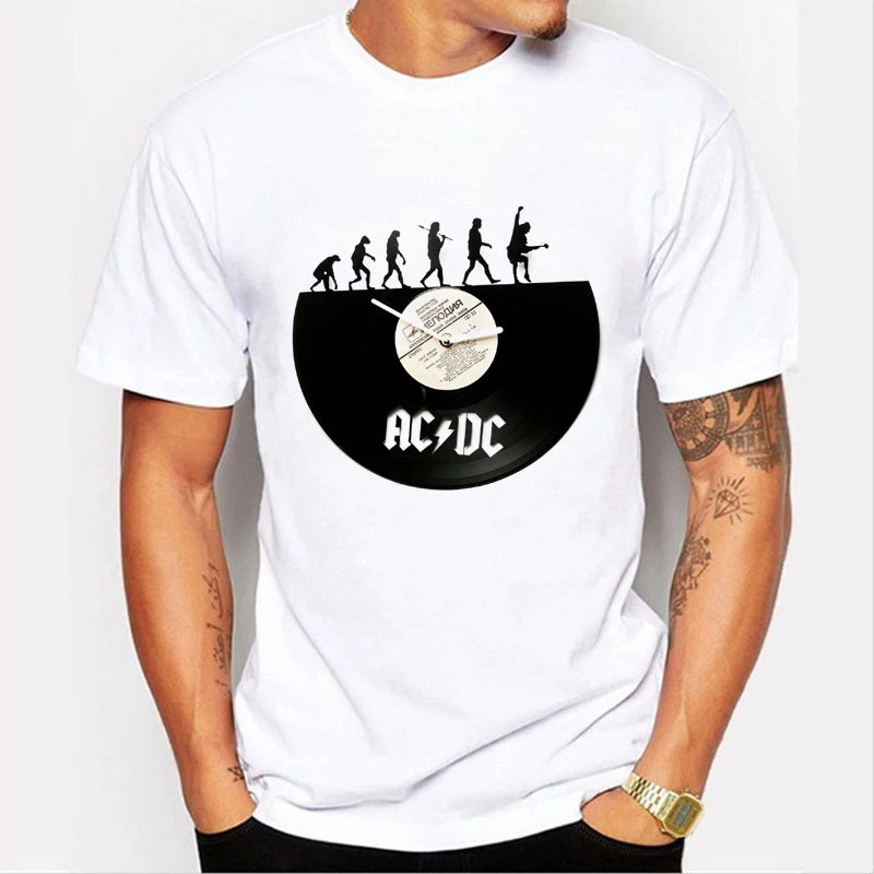 The Evolution AC DC 3d печатная летняя брендовая футболка мужская мода стиль футболка от производителя брендовая одежда 83-10