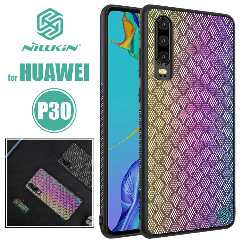 Чехол для Huawei P30 Nillkin глянцевый динамический модный силиконовый мягкий матовый