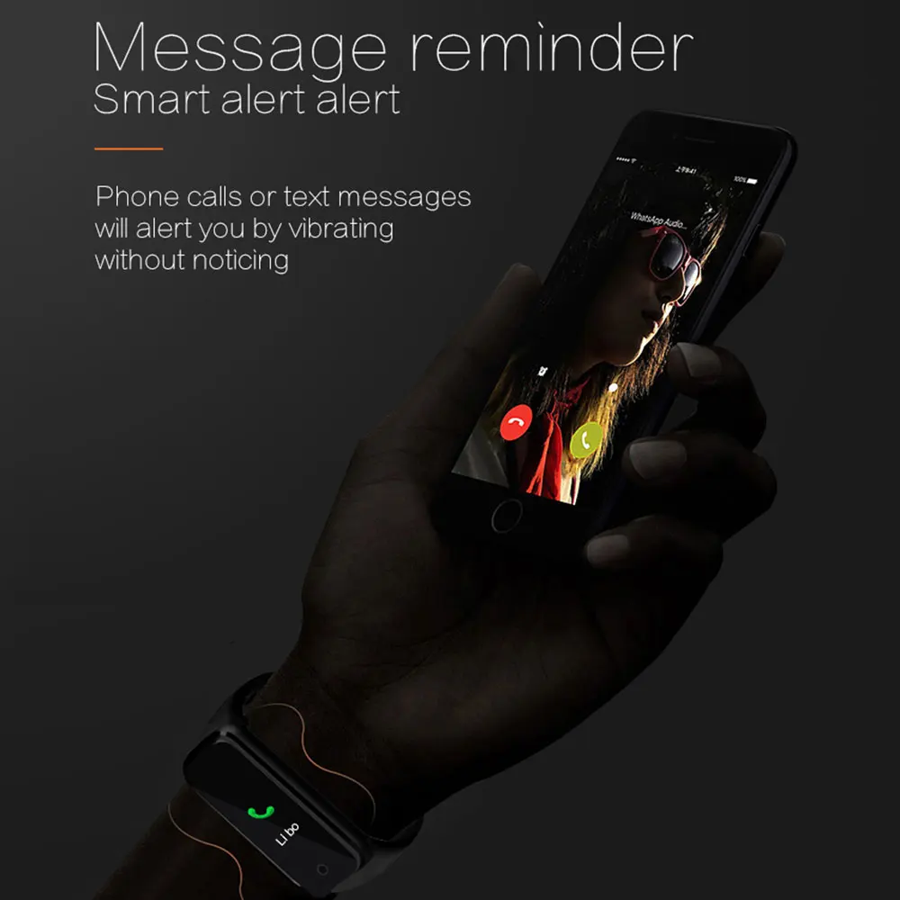 X4 Смарт Браслет крови Давление монитор сердечного ритма Водонепроницаемый