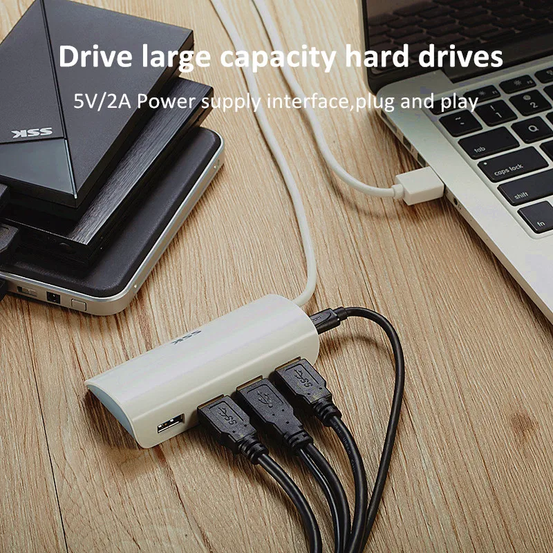 SSK SHU808 портативный USB3.0 концентратор Высокоскоростной 4 порта usb хаб USB