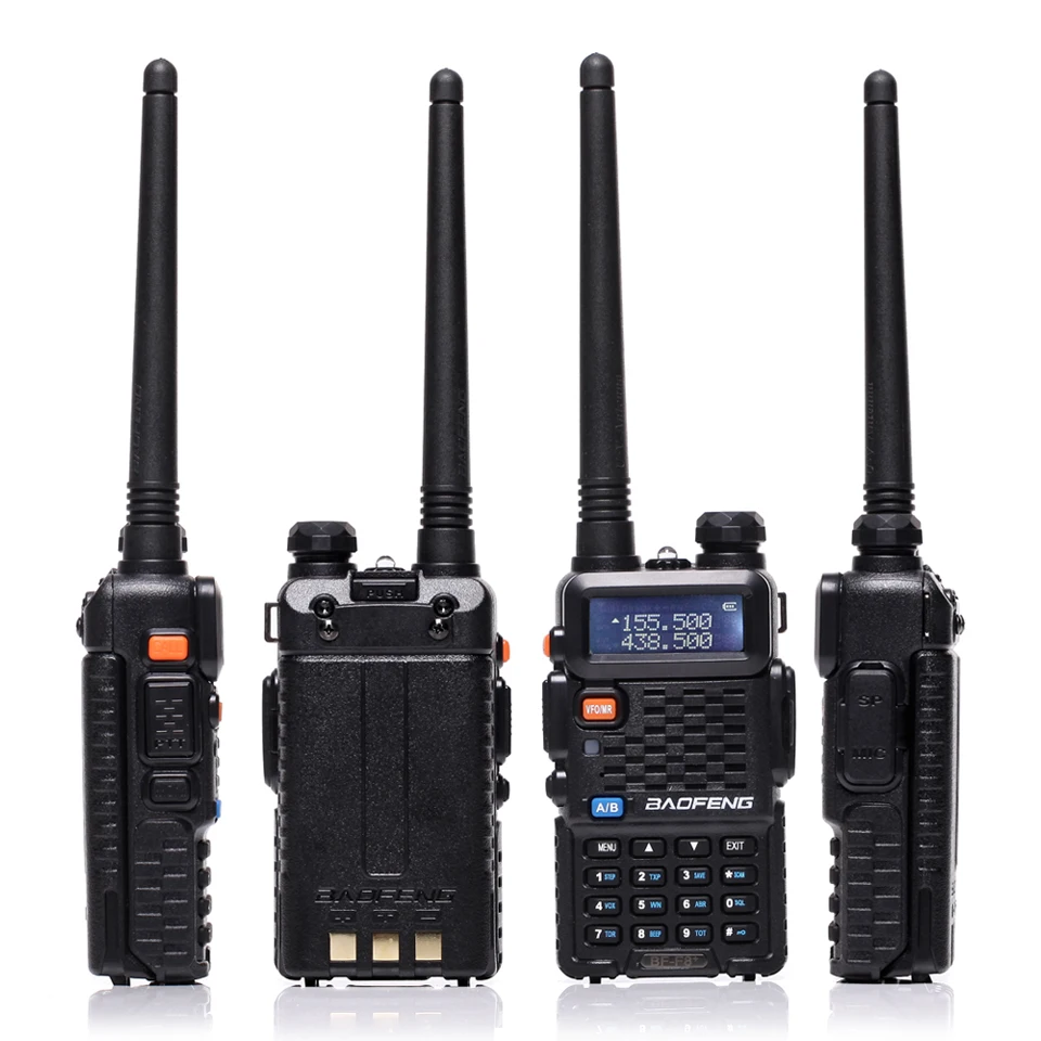 Baofeng UV F8+ Walkie Talkie Portable Radio Dual Band UHF&VHF UV-5R 136-174MHz&400-520MHz 5W Two Way Radio