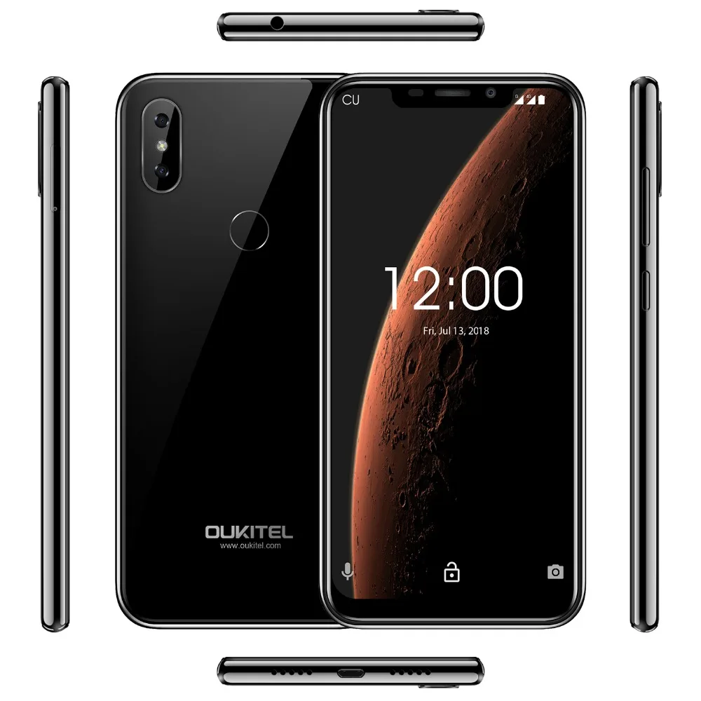 OUKITEL C13 Pro 5G/2,4G wifi 6,1" 19:9 2 ГБ 16 ГБ Android 9,0 мобильный телефон MT6739 Четырехъядерный 4G LTE смартфон распознавание лица отпечатков пальцев