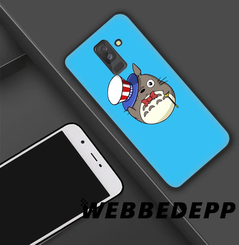 WEBBEDEPP My Neighbor Totoro Soft Silicone Case for Samsung Galaxy A9 A8 A7 A6 Plus 2018 A5 A3 2017 2016 Note 9 8 |