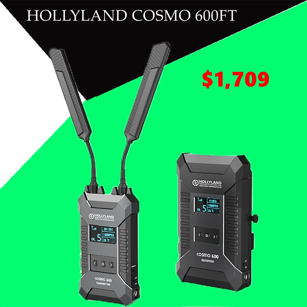 HOLLYLAND COSMO 600FT беспроводной HD видео система передачи профессиональный видео передатчик и приемник 3G-SDI HDMI 1080 вещания