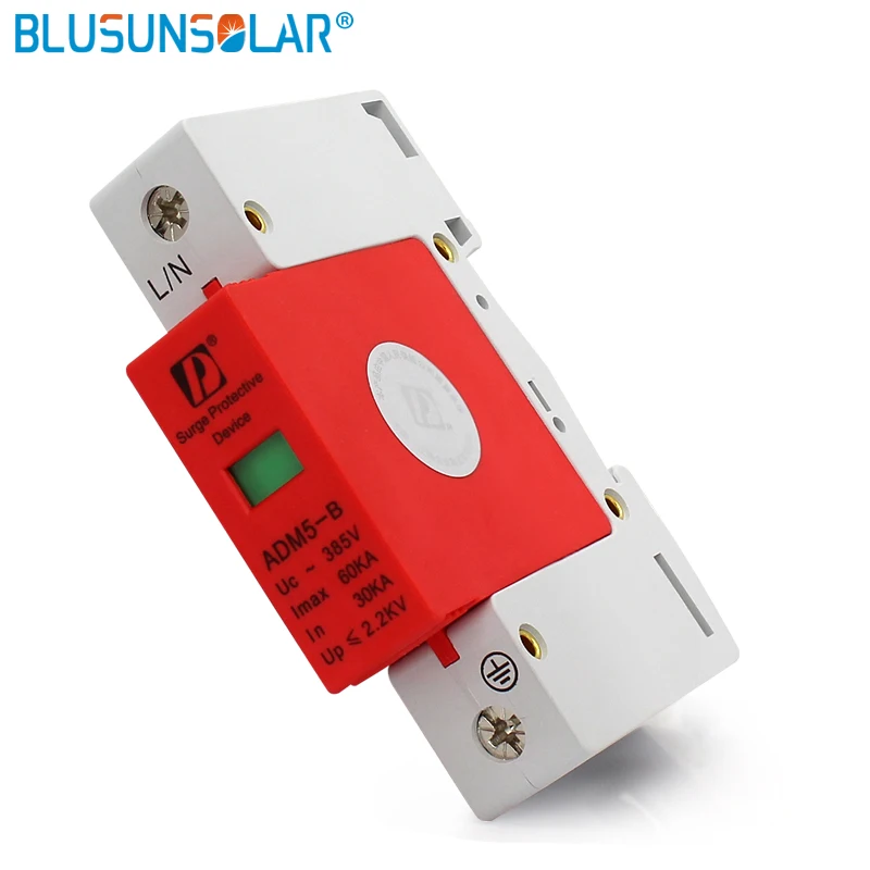 2 шт./партия высокое качество 1p L + PE 30 60kA 385V AC Din Rail SPD домашнее устройство для защиты
