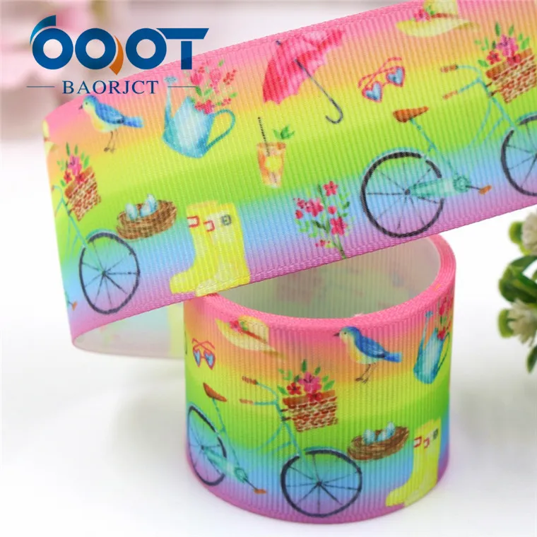 I-19221-434 OOOT BAORJCT I-19221-429, 38 мм, 10 ярдов мультфильм термотрансферные печатные корсажные ленты, лук кепки DIY аксессуары украшения - Цвет: I-19221-434