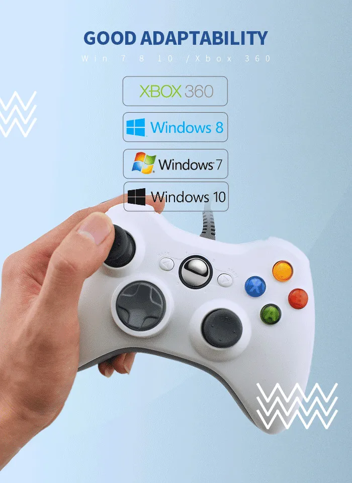 Данных лягушка USB проводной геймпад для Xbox 360/тонкий контроллер для Windows 7/8/10 microsoft ПК контроллер Поддержка для паровой игра