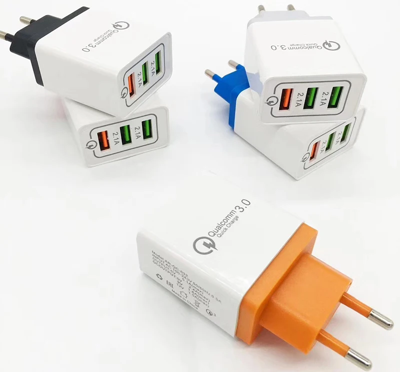 Универсальный 18 Вт USB quick charge 3,0 5V 3A для iPhone 8 7 X EU US Plug, быстрое зарядное устройство для мобильного телефона Samsug S9 S10 huawei