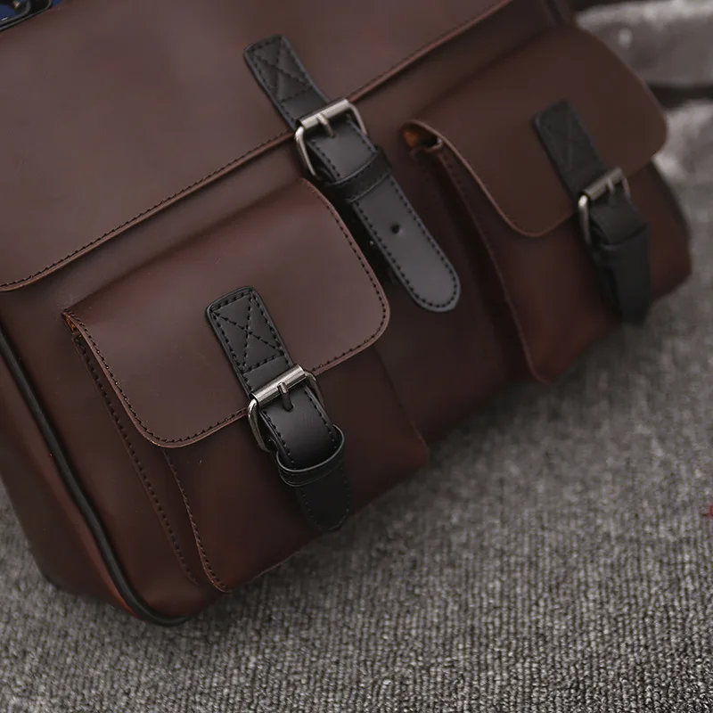 Роскошный мужской деловой портфель из спилка, мужские сумки через плечо, мужская сумка-мессенджер, фирменный дизайн, сумка для компьютера
