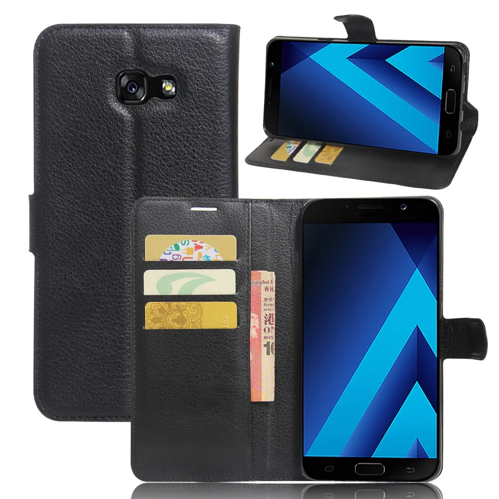 YINGHUI для Samsung Galaxy A7 2017 A720 чехол телефона Флип PU кожаный задняя крышка с функцией