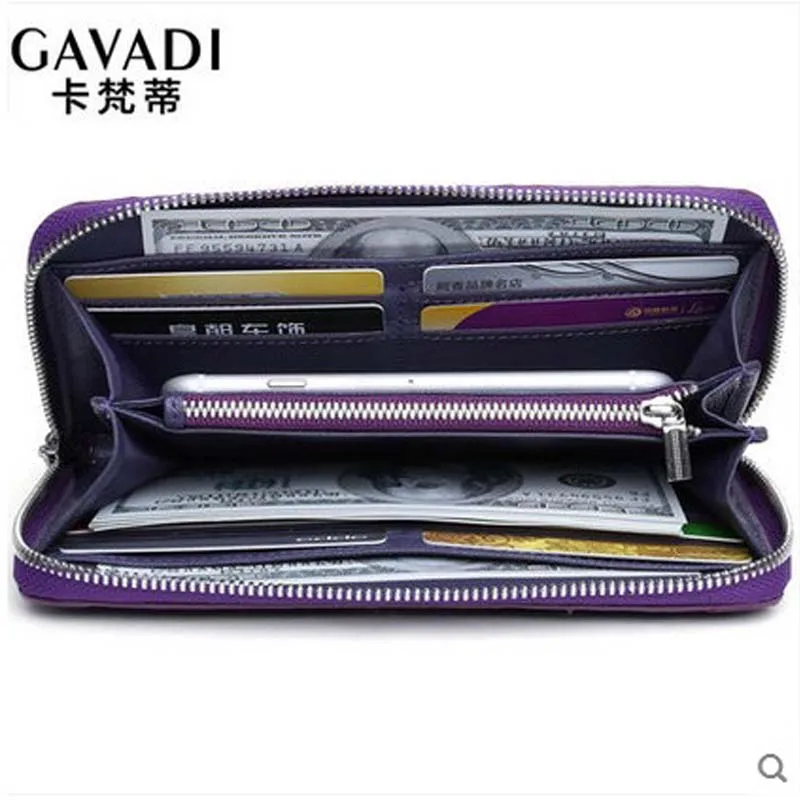 Kafandi Новый крокодиловый женский кошелек из крокодиловой кожи Женский Длинный