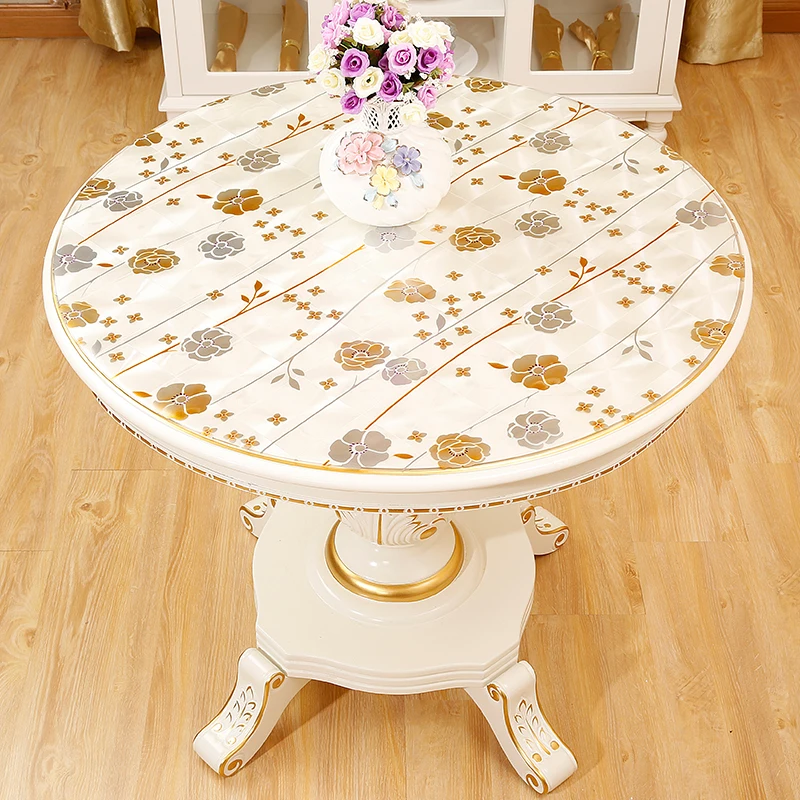 Круглые скатерти водостойкий маслостойкий ПВХ круглый журнальный столик коврик