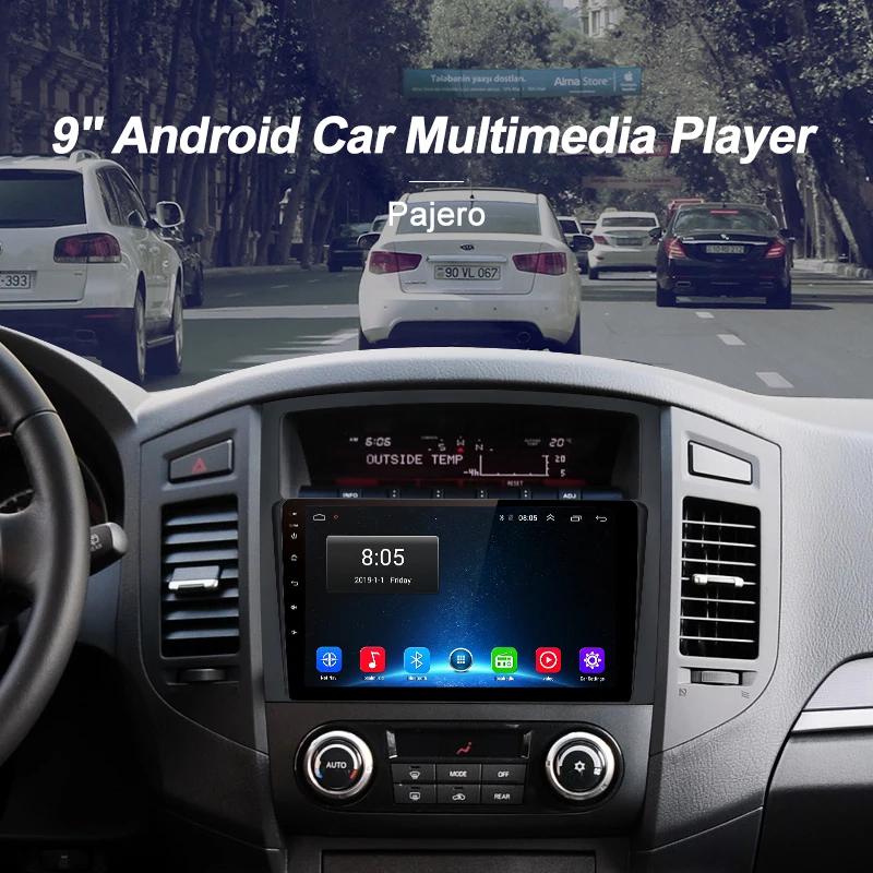 Junsun 2G + 32G Android 8 1 4G Автомобильный радио мультимедиа плеер для Mitsubishi Pajero 4 2006 2014