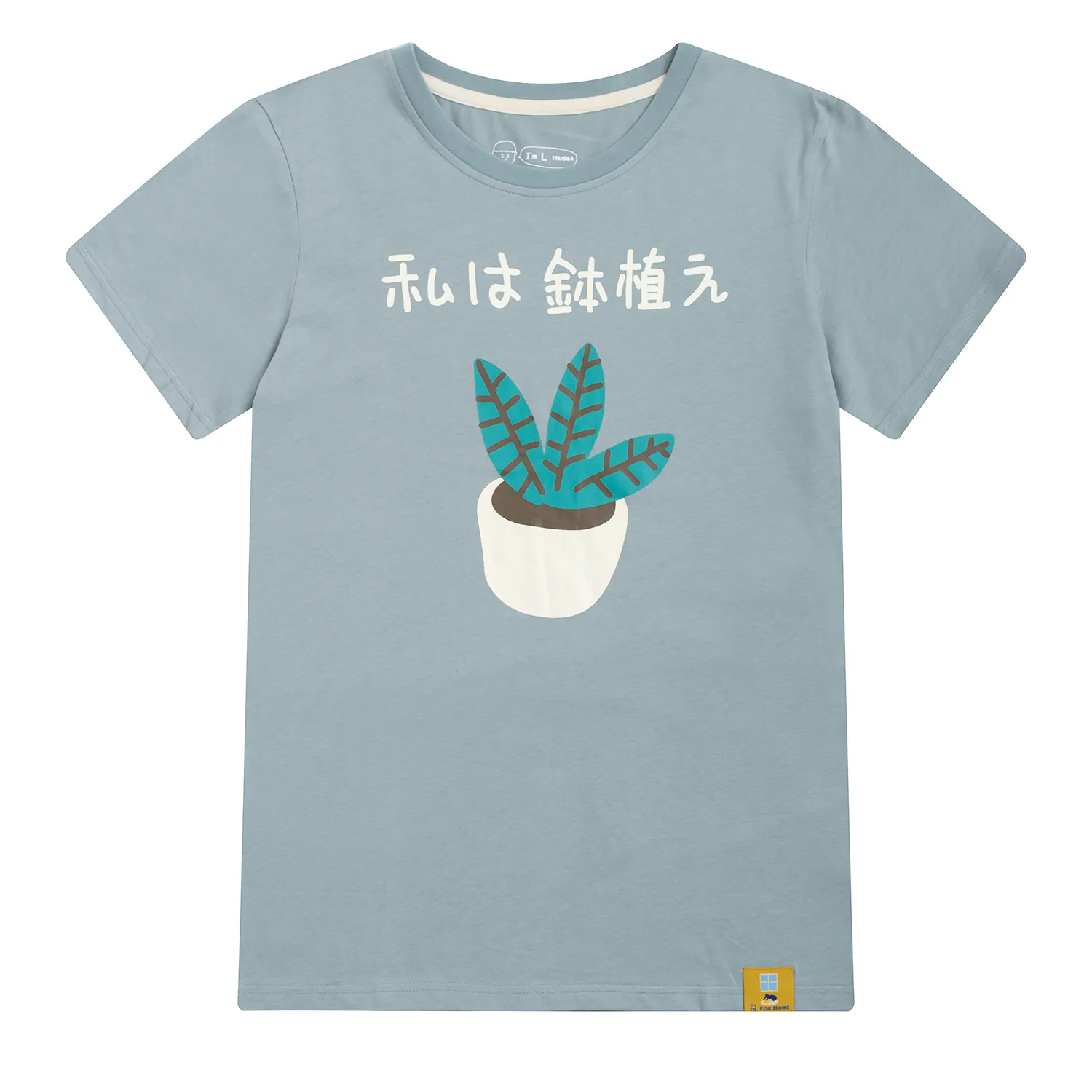 Potted plants Элегантный дизайн женская летняя футболка круглый вырез хлопок Harajuku Базовая футболка Топы короткий рукав мультфильм печать xs-xl - Цвет: Potted plants