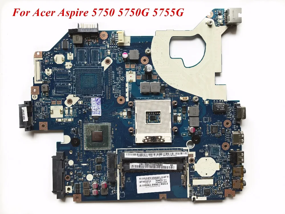 Материнская плата MBR9702003 для ноутбука Acer Aspire 5750 5750G 5755G P5WE0 LA 6901P DDR3 высокое качество