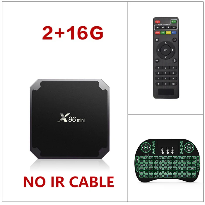 X96mini Android 9,0 ТВ приставка Amlogic S905W Четырехъядерный 4K HD Смарт медиаплеер X96 Мини 2,4G Wifi 1 ГБ DDR3 2 Гб Netflix телеприставка - Цвет: 2G 16G I8