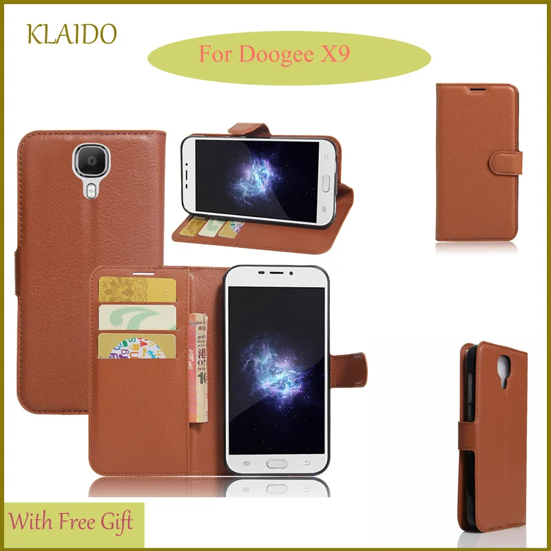 Klaido Doogee x9 чехол флип Роскошные модные кожаные высокое качество задняя крышка для