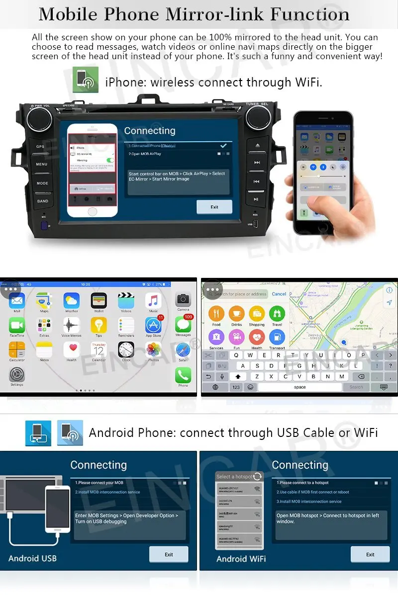 Quad-core GPS Car Stereo in Dash 7inch Android 6.0 System with Bluetooth Navigation FM AM RDS Autoradio Capaictive Multi-tou | Автомобили