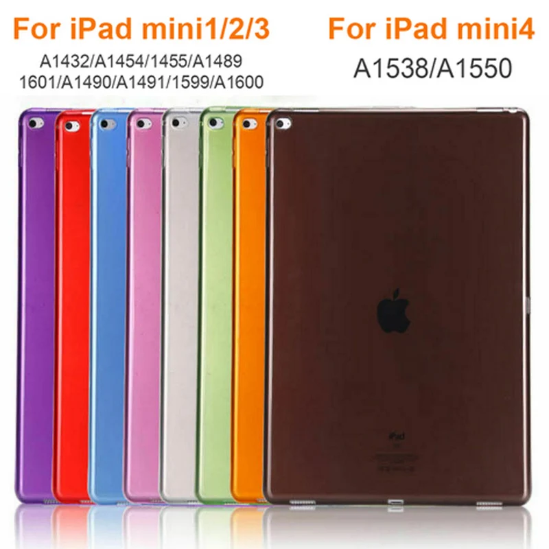 Чехол для iPad Mini 1 2 3 4 мягкая задняя крышка из ТПУ ультратонкий прозрачный