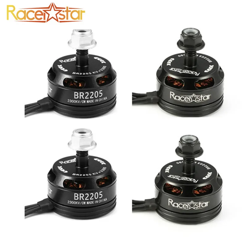 Новое поступление 4 шт. Racerstar гоночный Edition 2205 BR2205 2300KV 2-4 S бесщеточный мотор черный с сенсорным экраном для 210X220 250 280 для Квадрокоптер с дистанционным управлением