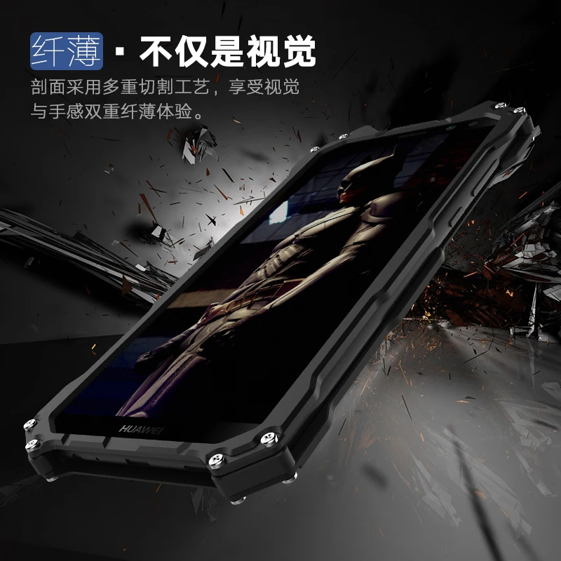 Параметры WHATIF Роскошный Алюминиевый металлический корпус для huawei Коврики 10 Lite