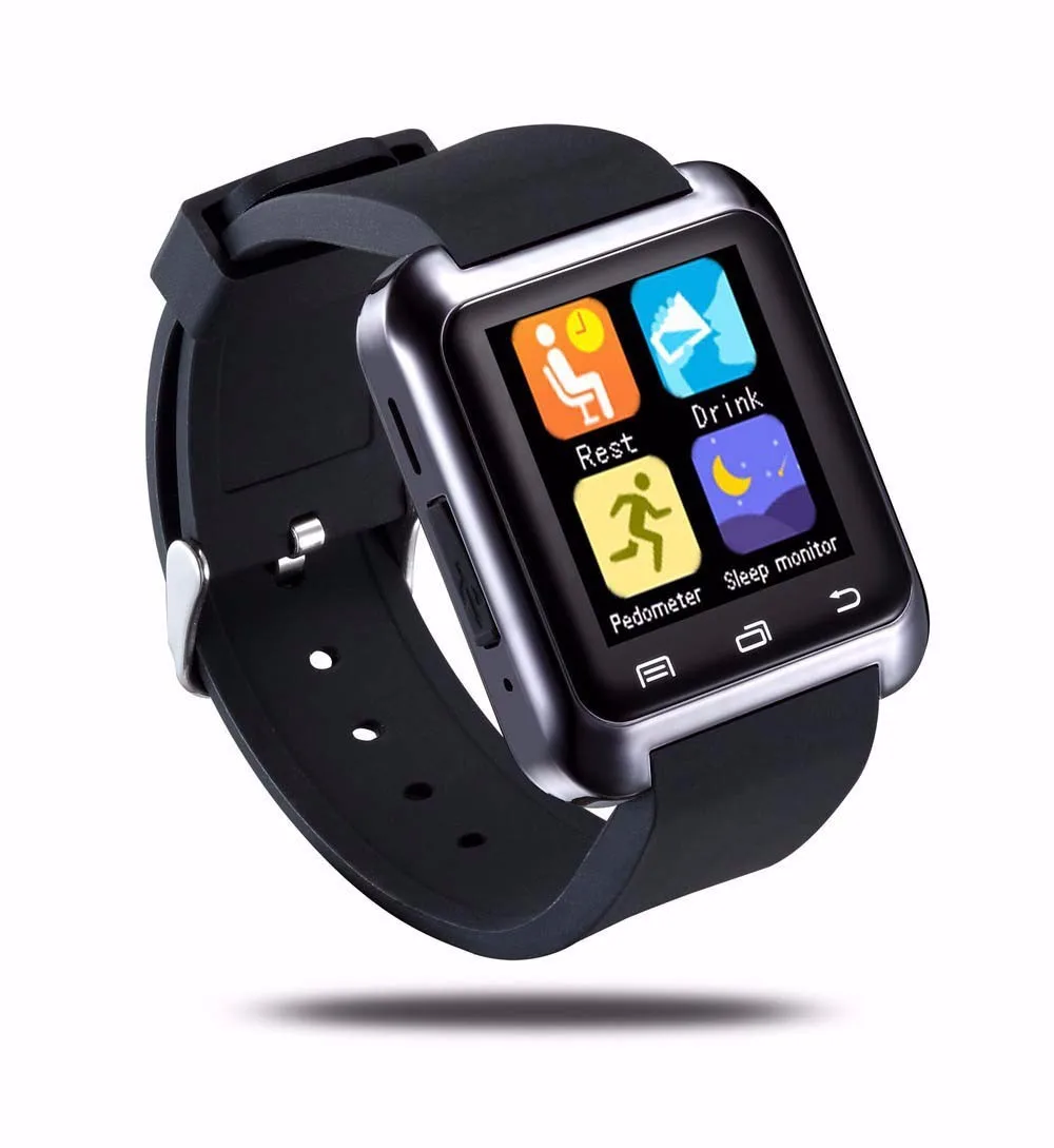 SmartWatch для Android наручные U80 смартфонов IOS Apple iPhone 5/5C/5S/6/6 Пульс Samsung S3/S4/S5 Примечание