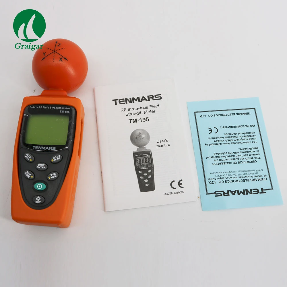 Tenmars TM195 3 осевой EMF RF измеритель электросмога тестер мощности|tester|tester metertester power |
