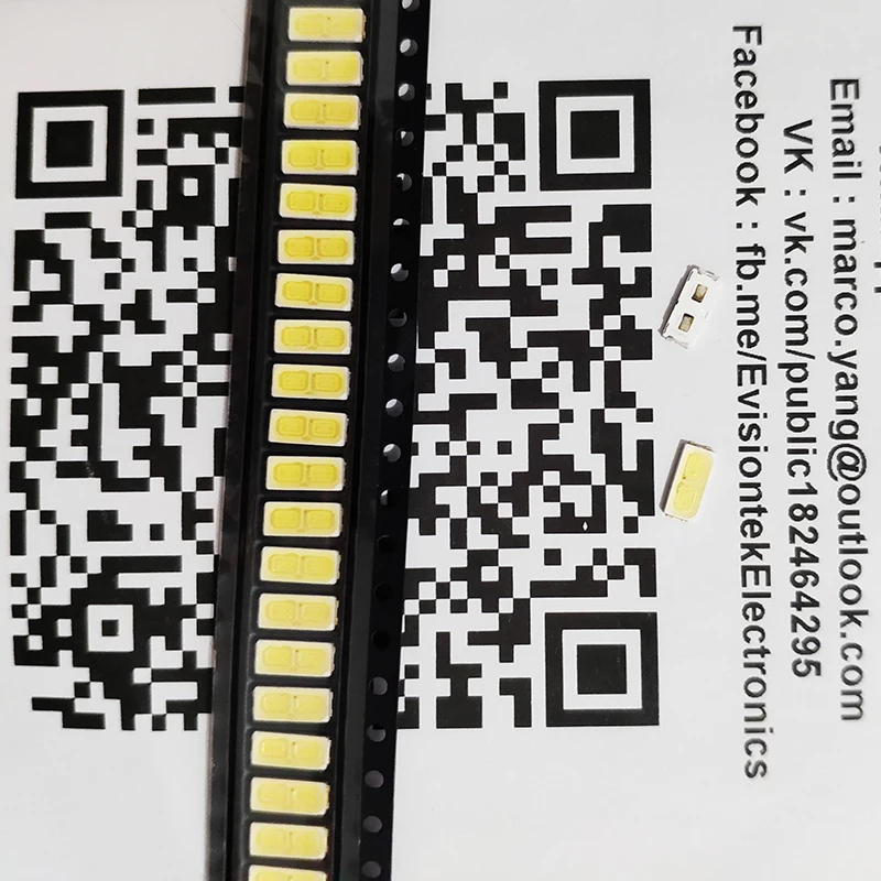 100 шт. SMD ТВ Телевизор с подсветкой светодиодный 3030 SMD 3528 3535 7030 5630 задний светильник высокой мощности белый диод ТВ задний светильник супер яркий