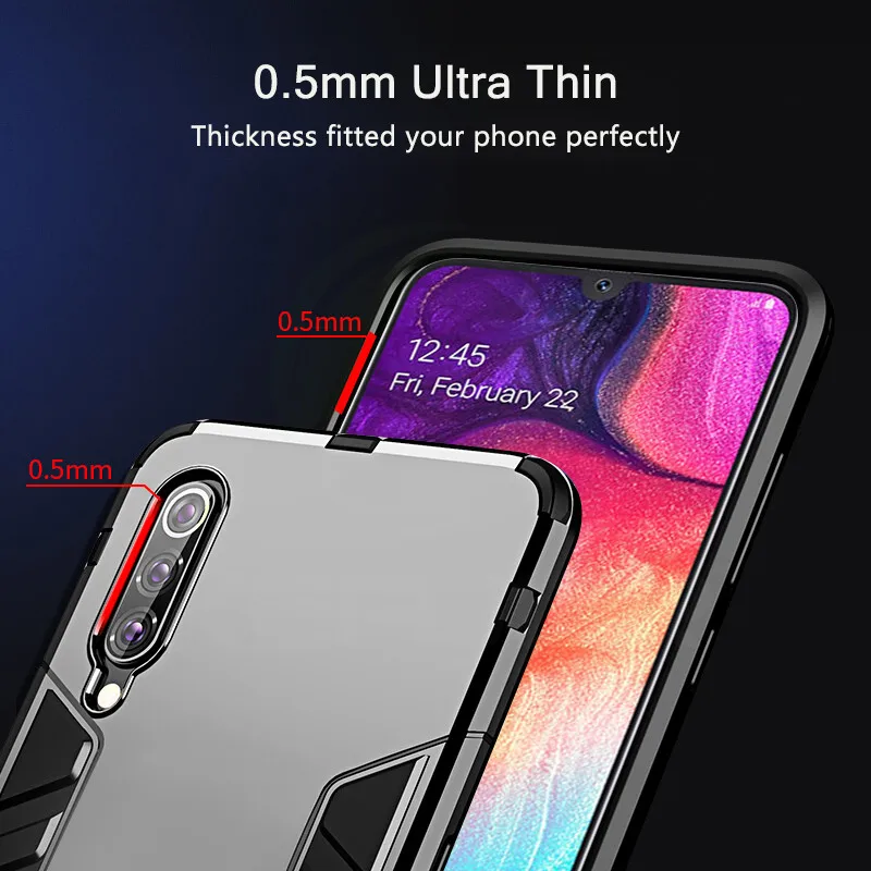 Ударопрочный армированный чехол KEYSION для Samsung Galaxy A50 A30 A20 держатель подставка