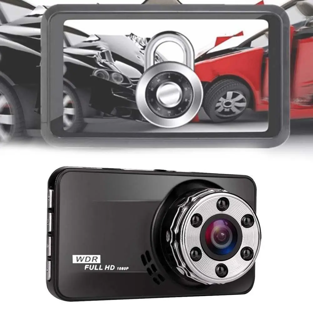 Автомобильный видеорегистратор Full HD 1080p черная коробка объектив 170 градусов 6G с