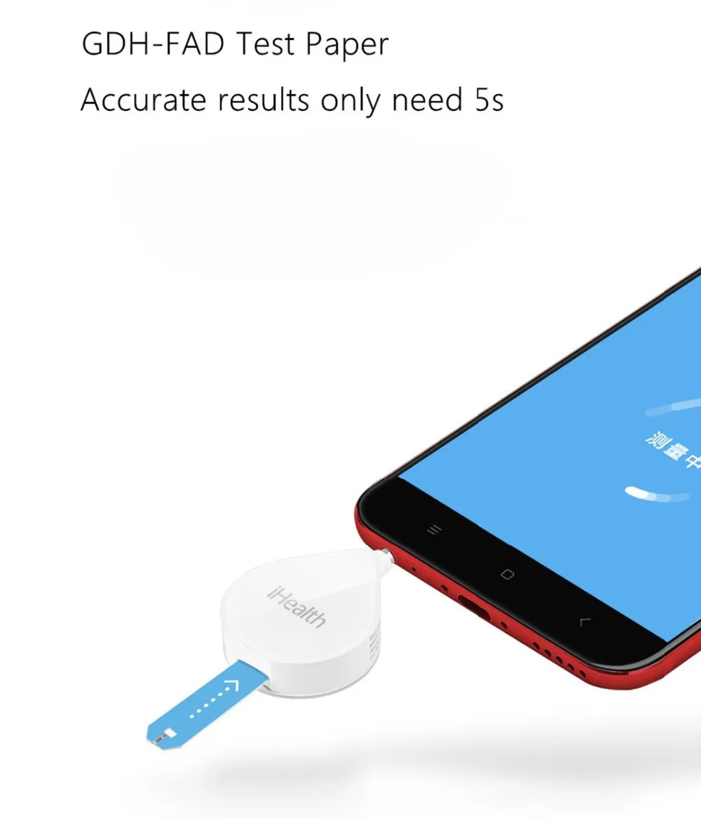 Xiaomi iHealth умный измеритель уровня глюкозы в крови BG1 для обнаружения диабетического сахара с тестовыми полосками Lancets иглы для сбора крови